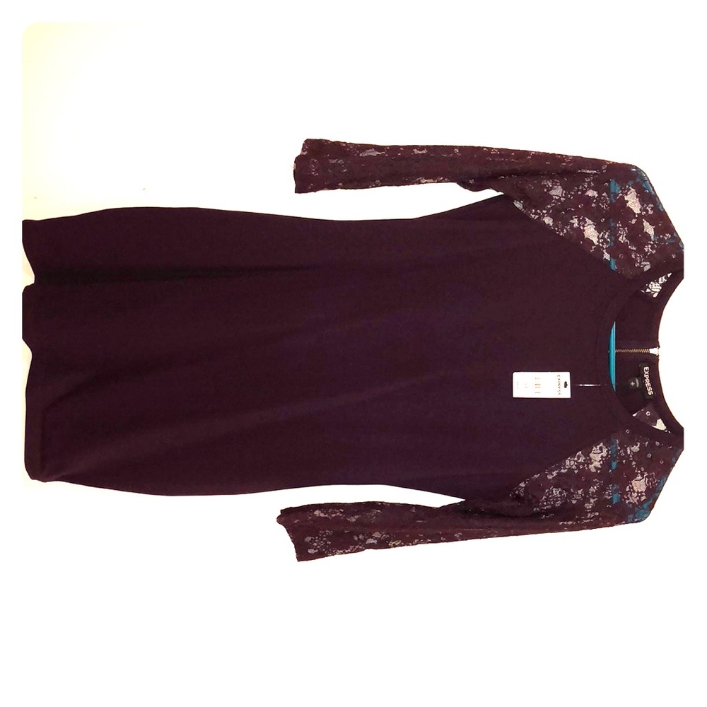 Women’s Express Bodycon Dress with Lace Sleeves
